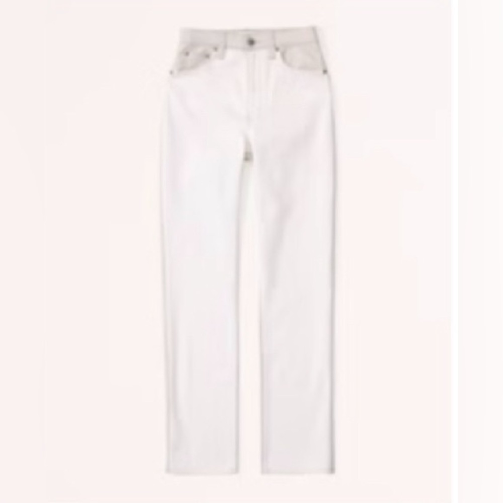 NWT Abercrombie Curve Mixed Fabric Love Ultra High Rise 90s Slim Jeans